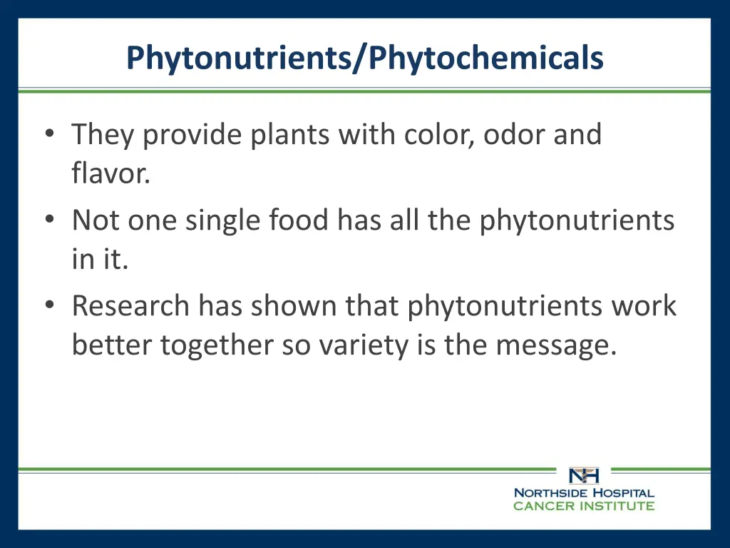 phytonutrients phytochemicals