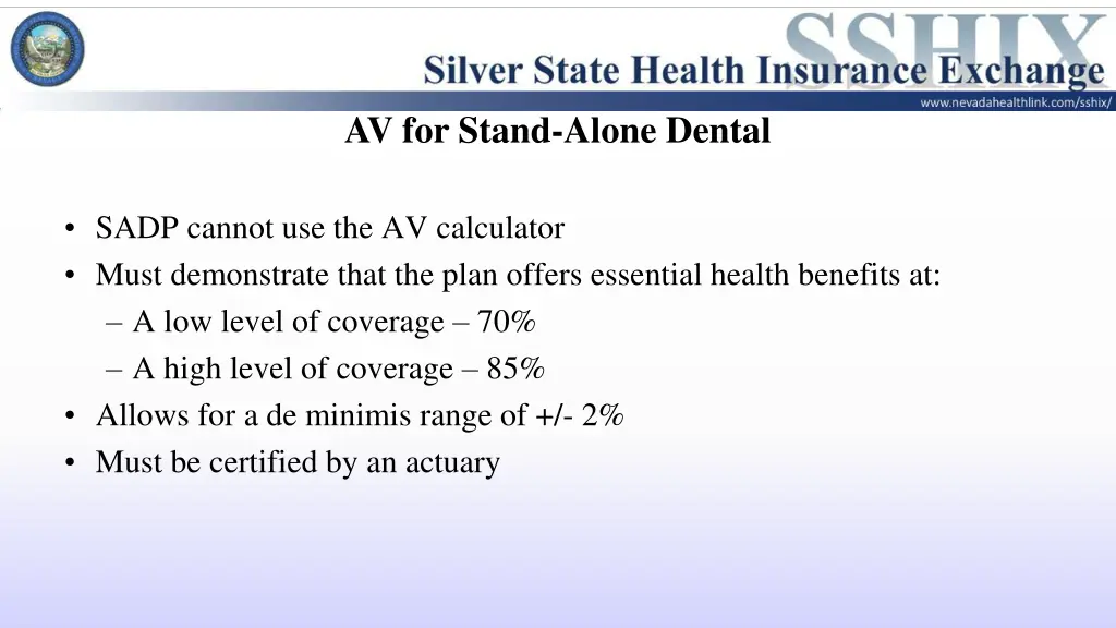 av for stand alone dental