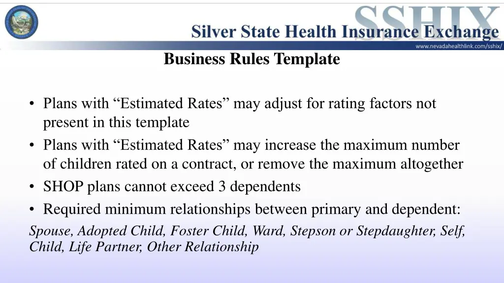 business rules template