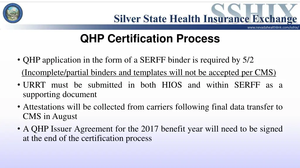 qhp certification process