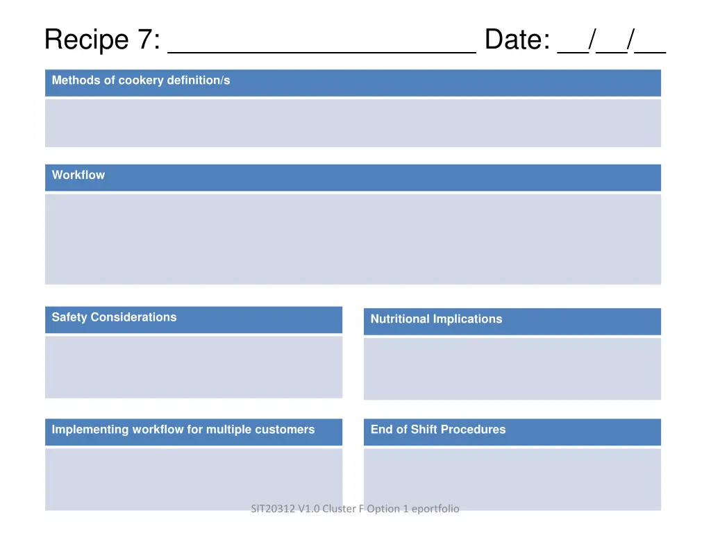 recipe 7 date 1