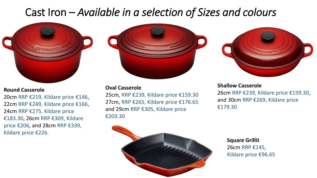 cast iron cast iron available in a selection