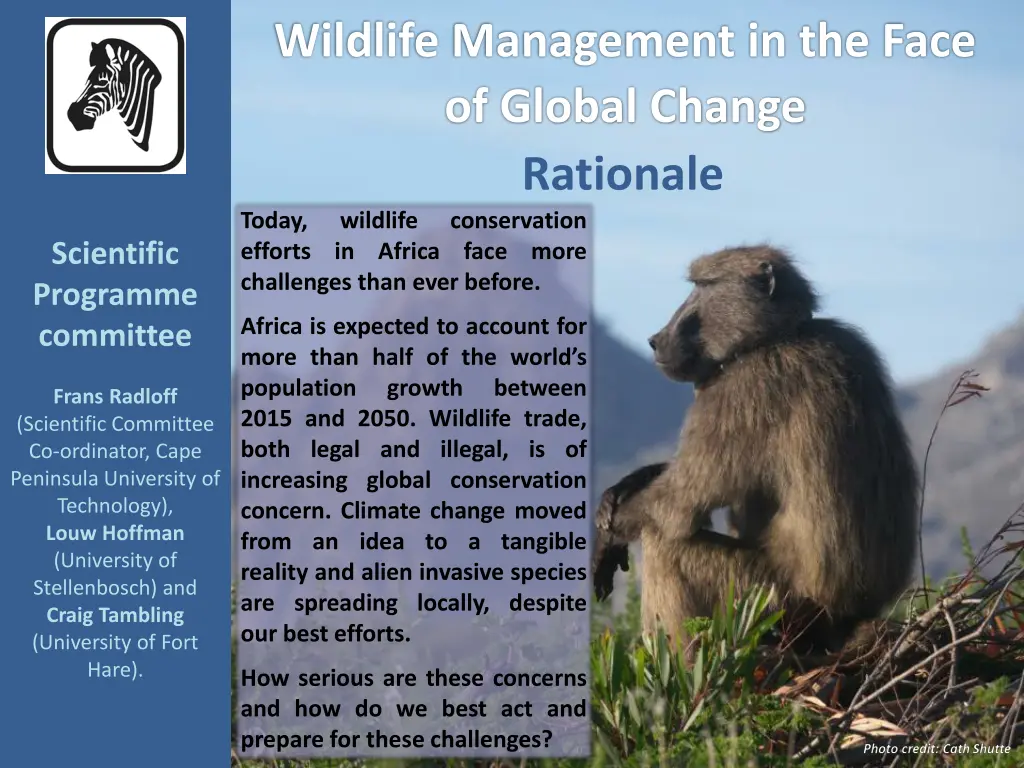 wildlife management in the face of global change 1