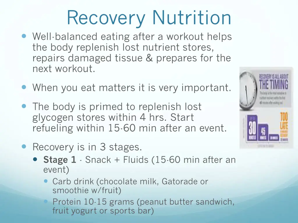 recovery nutrition well balanced eating after