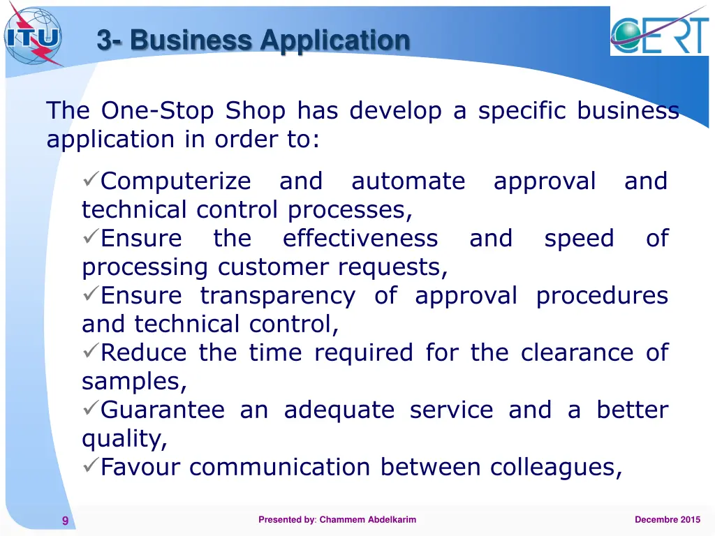 3 business application