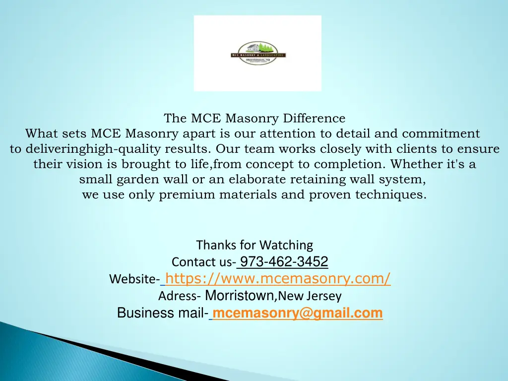 the mce masonry difference