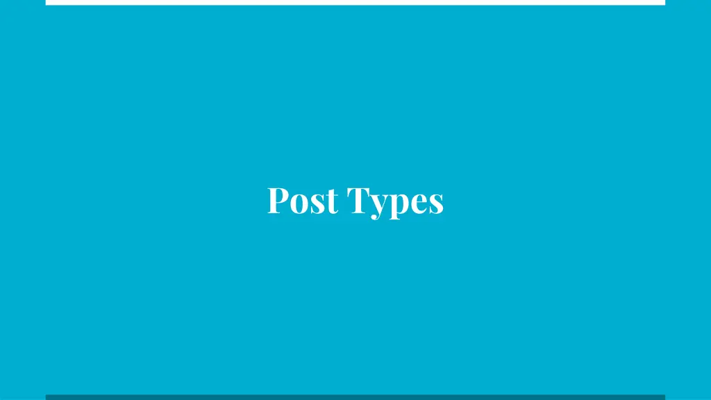 post types 1