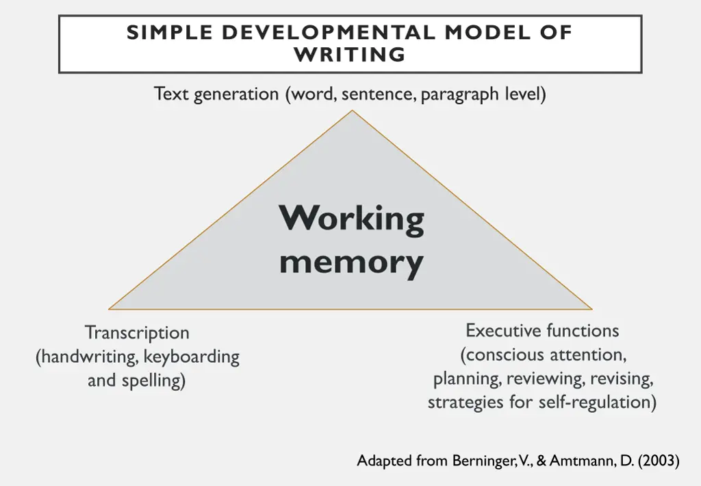 simple developmental model of writing