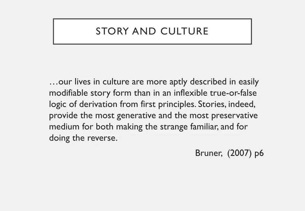 story and culture