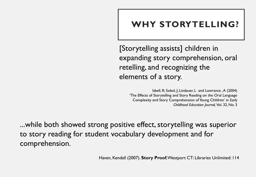 why storytelling