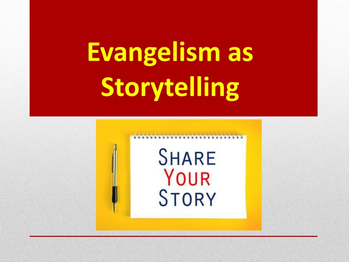 evangelism as storytelling