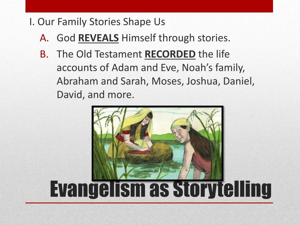 i our family stories shape us a god reveals