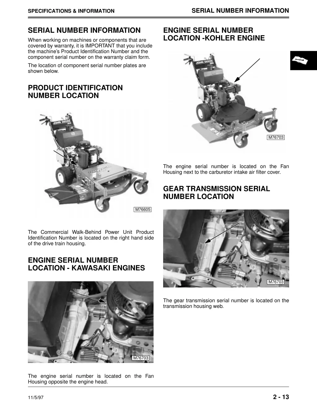 serial number information