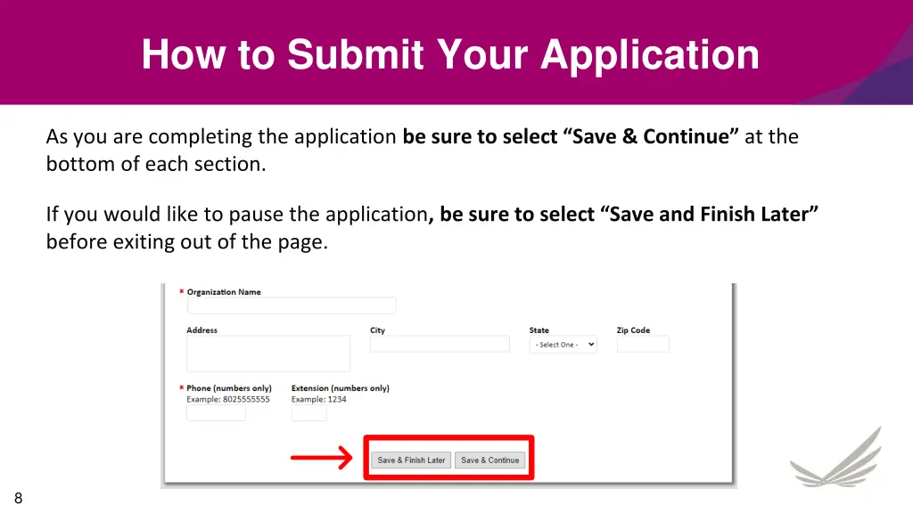 how to submit your application 1