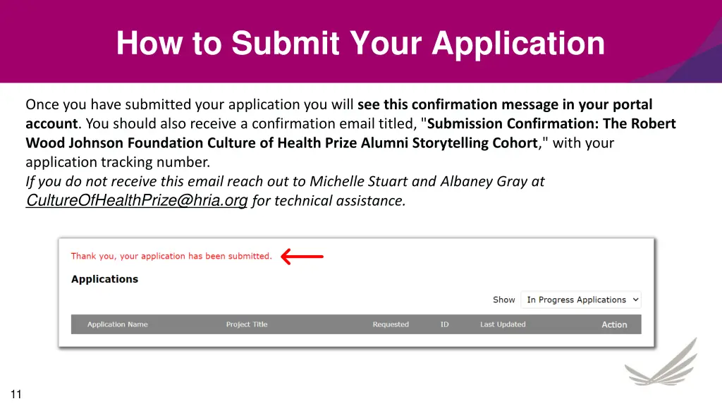 how to submit your application 4