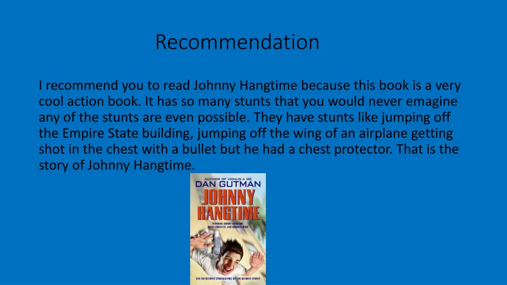 recommendation