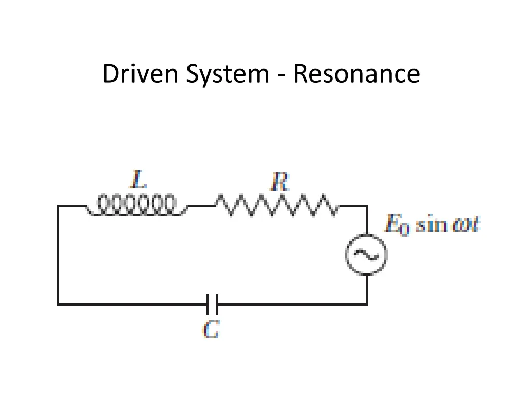 driven system resonance