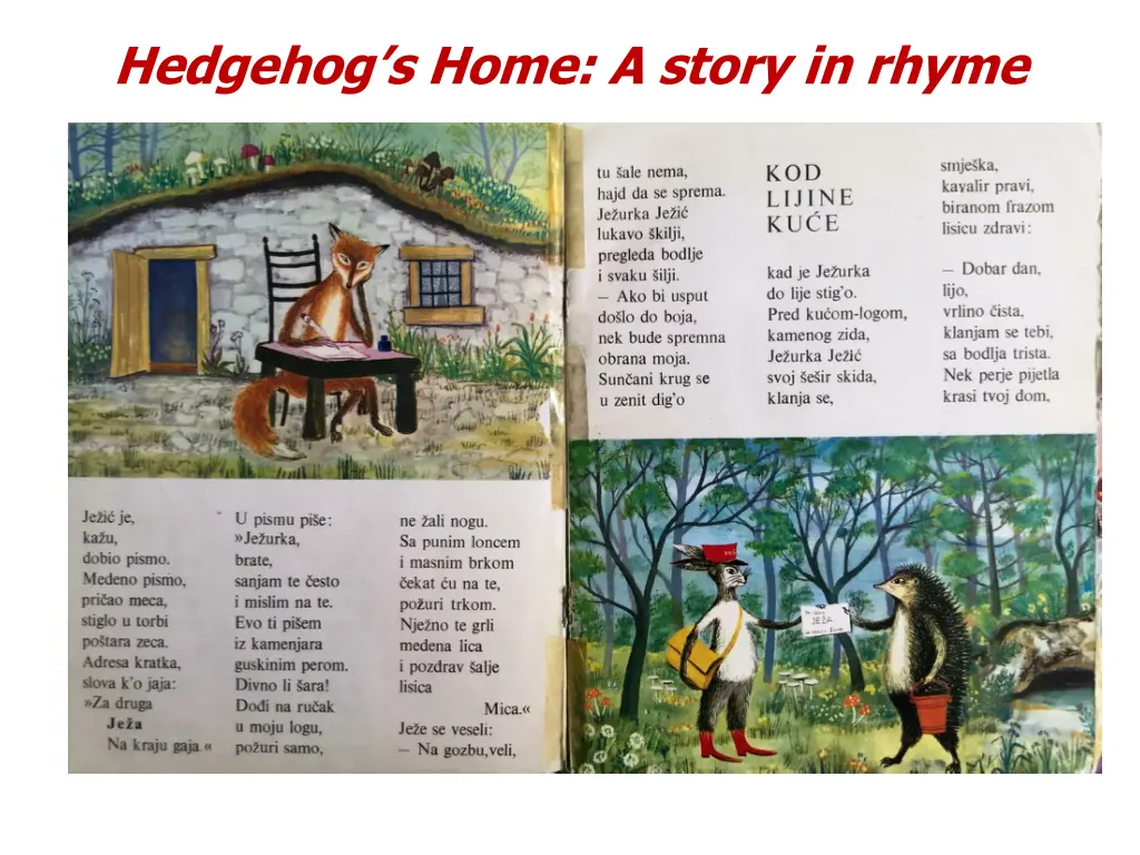 hedgehog s home a story in rhyme