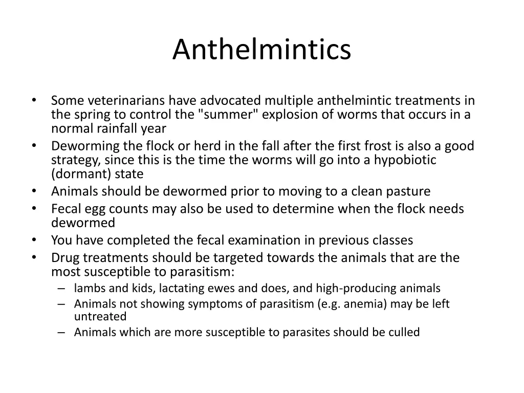 anthelmintics 1