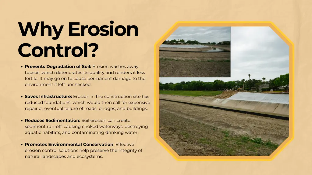 why erosion control