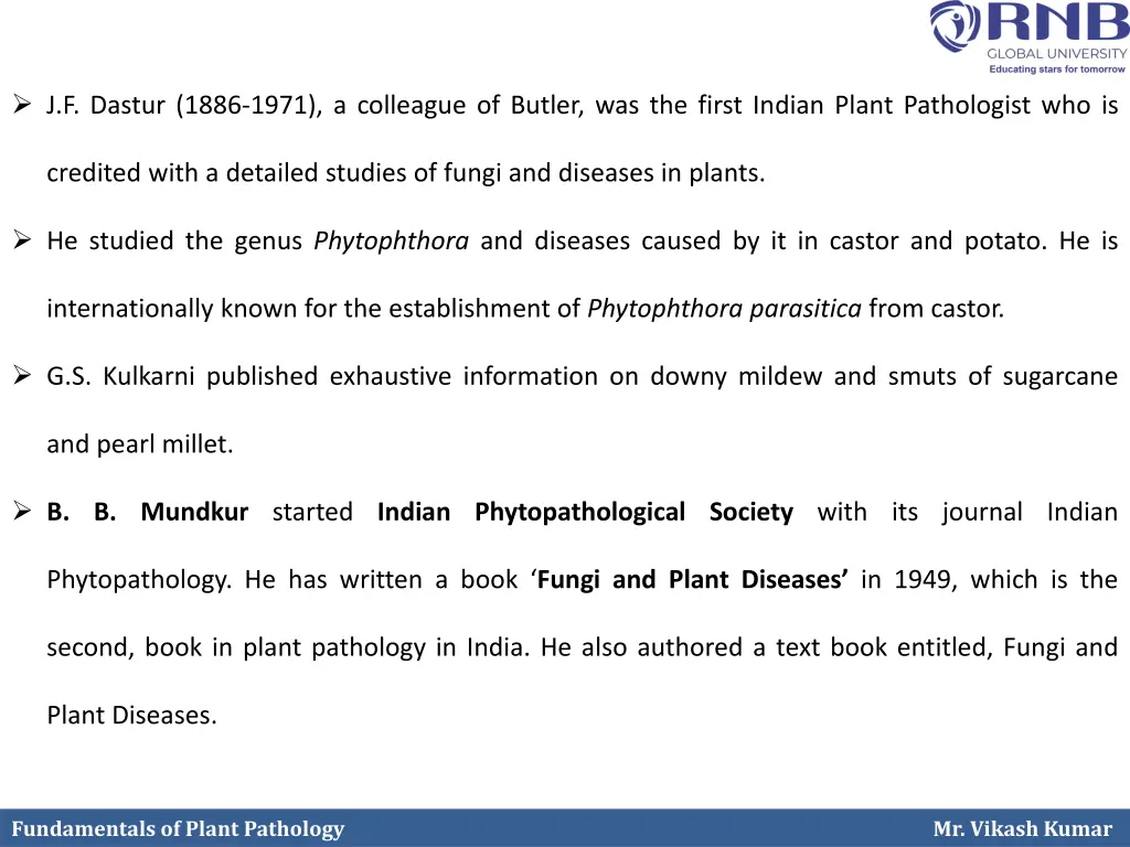 j f dastur 1886 1971 a colleague of butler