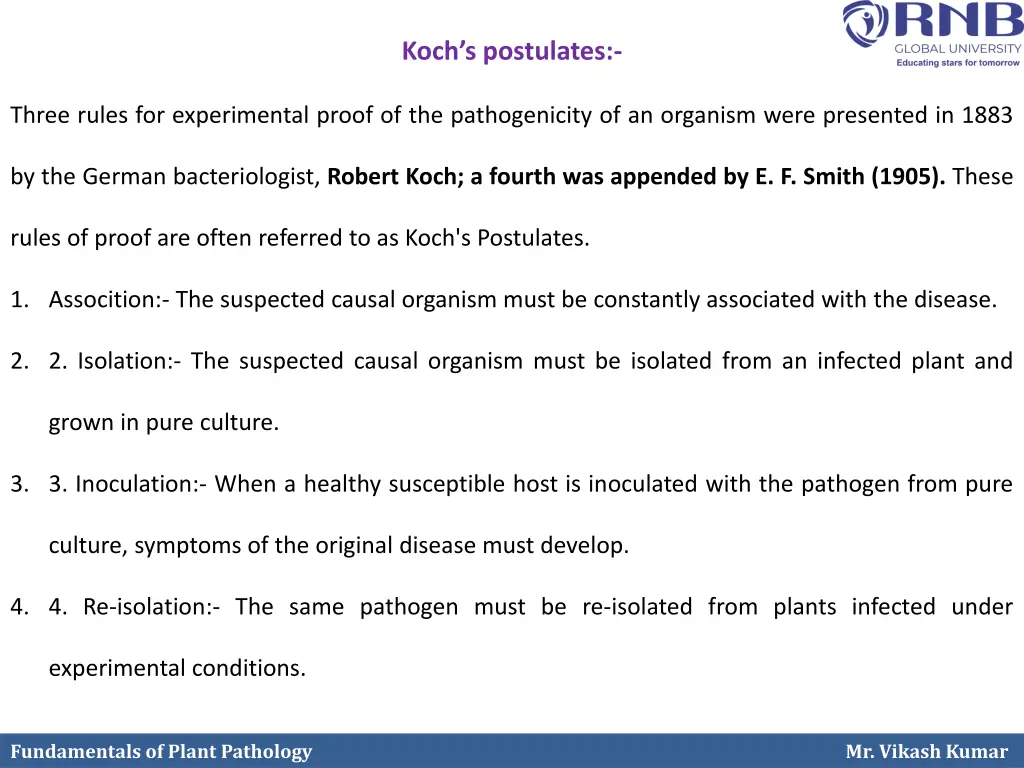 koch s postulates