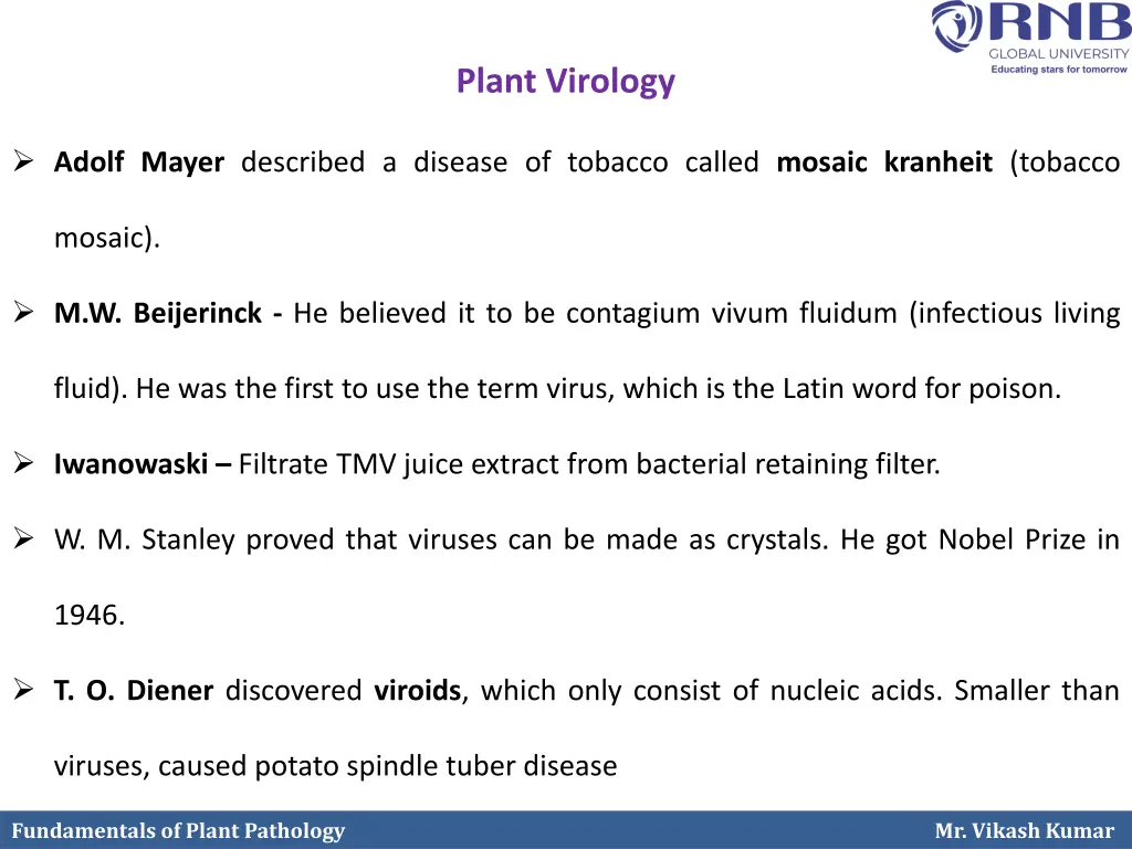 plant virology