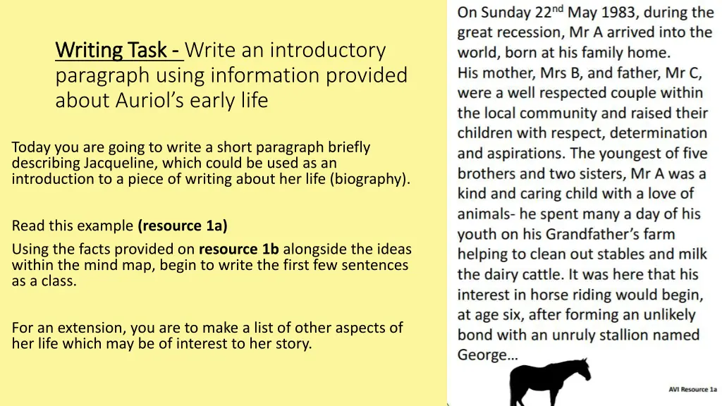 writing task writing task write an introductory