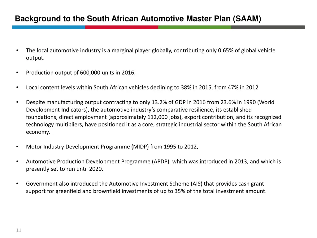 background to the south african automotive master