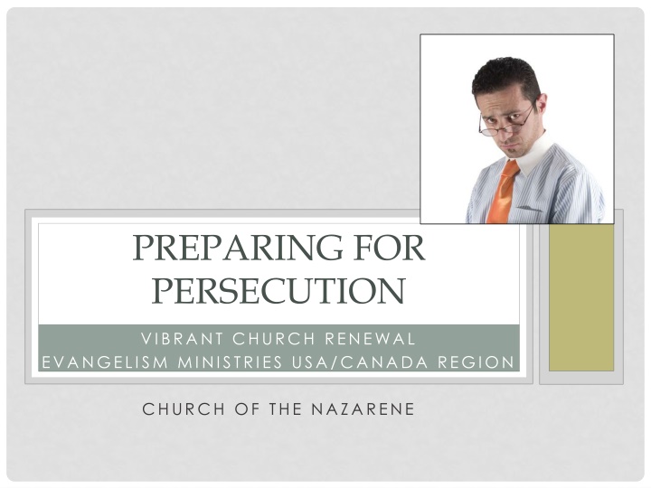 preparing for persecution