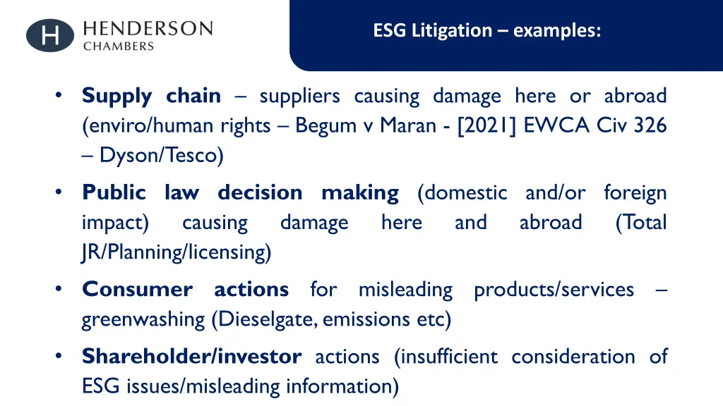 esg litigation examples 1