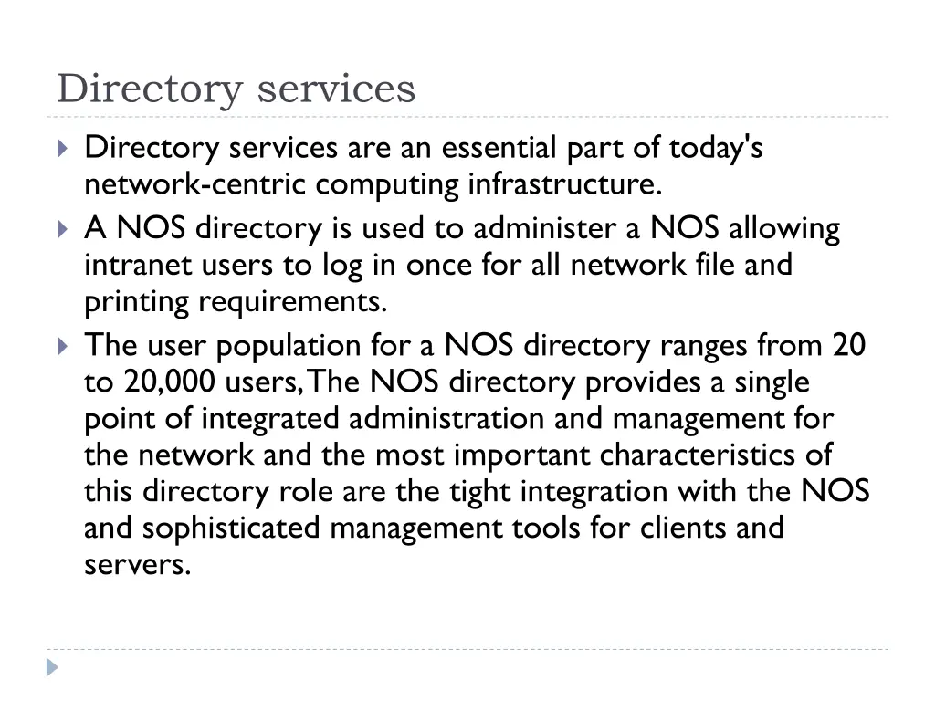 directory services