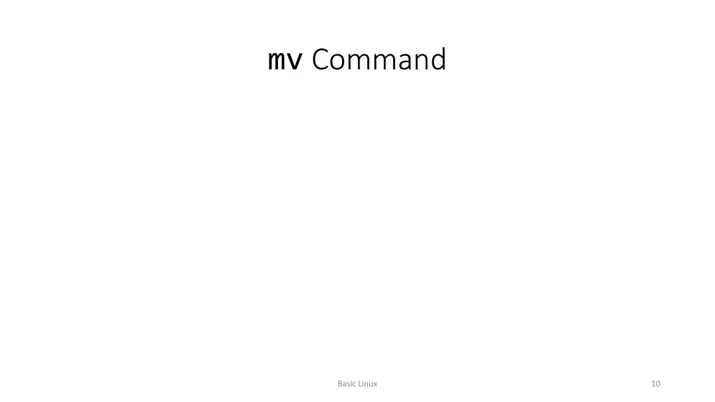 mv command