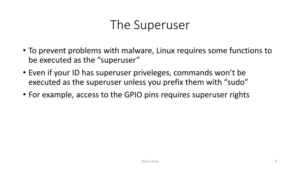 the superuser