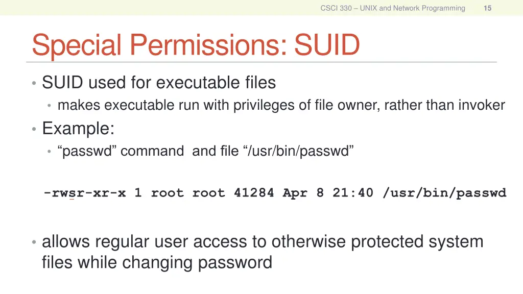 csci 330 unix and network programming 13