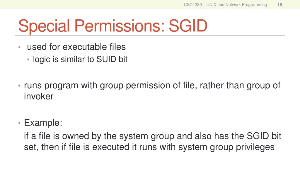 csci 330 unix and network programming 14