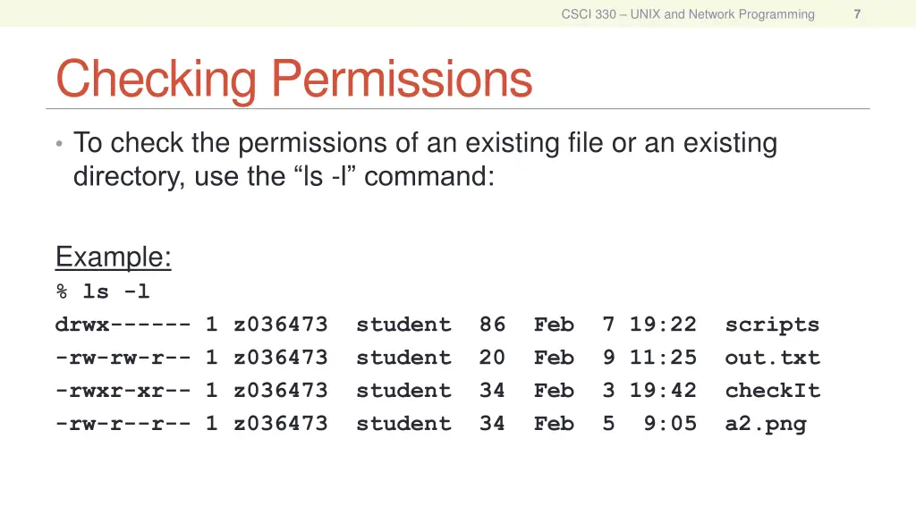 csci 330 unix and network programming 5