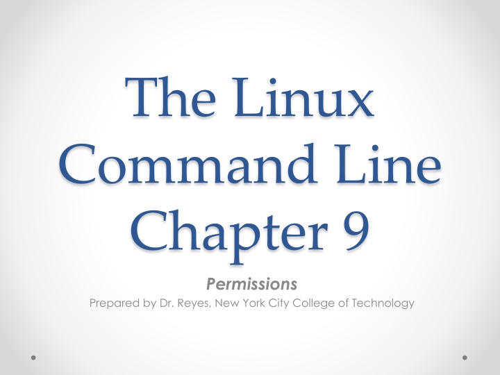 the linux command line chapter 9 permissions