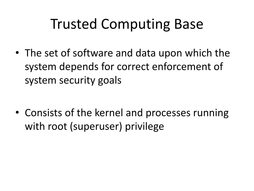 trusted computing base