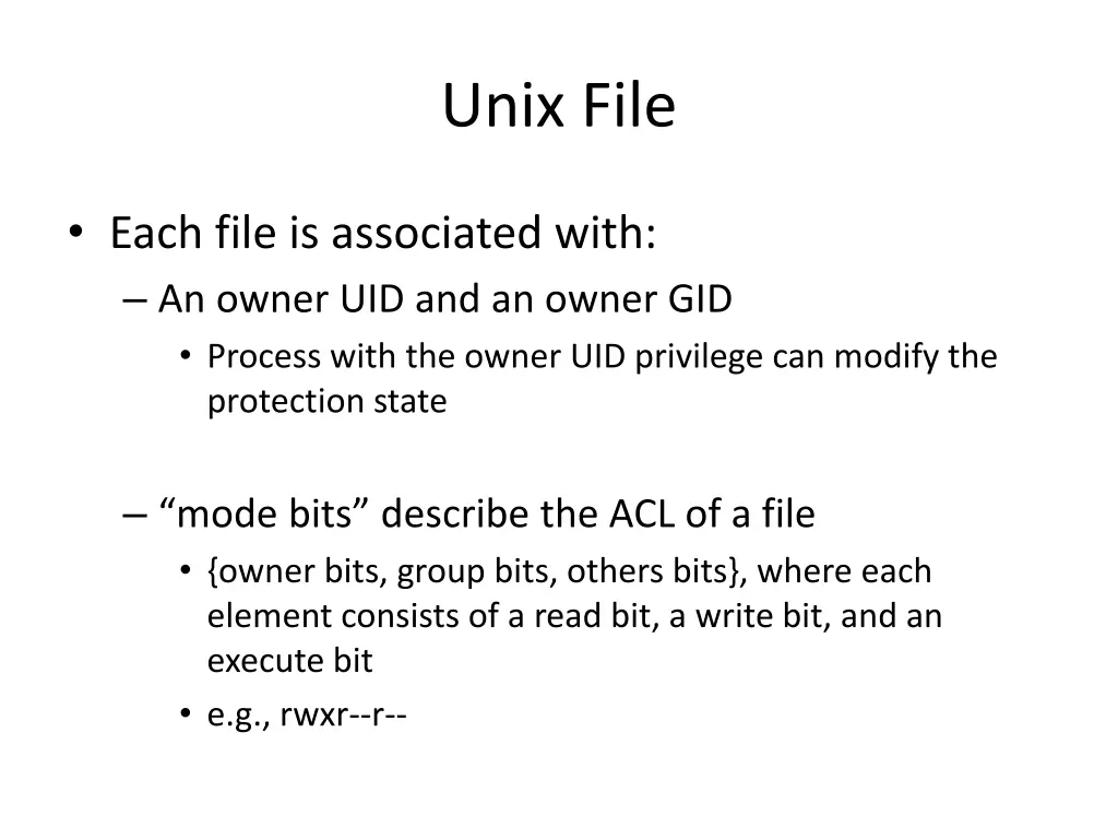 unix file