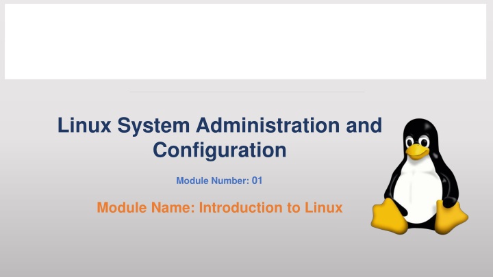 linux system administration and configuration