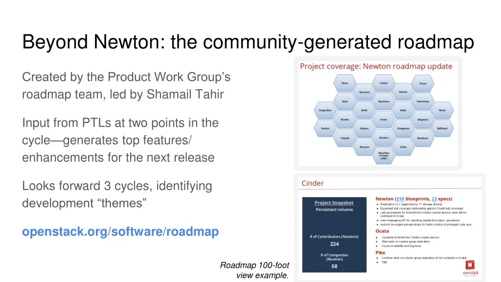 beyond newton the community generated roadmap