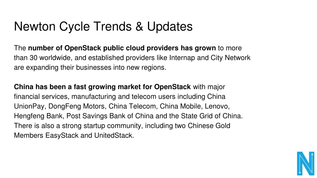 newton cycle trends updates 1