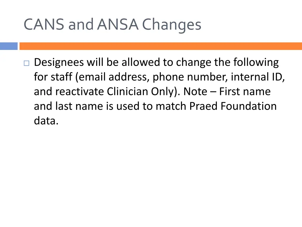 cans and ansa changes 1