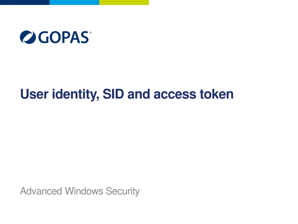 user identity sid and access token