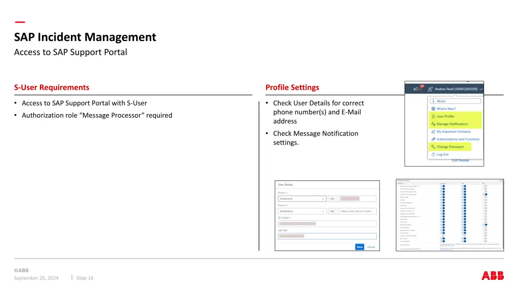 sap incident management access to sap support