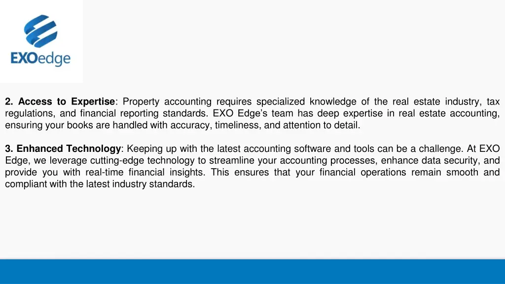 2 access to expertise property accounting