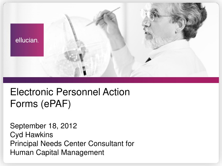 electronic personnel action forms epaf