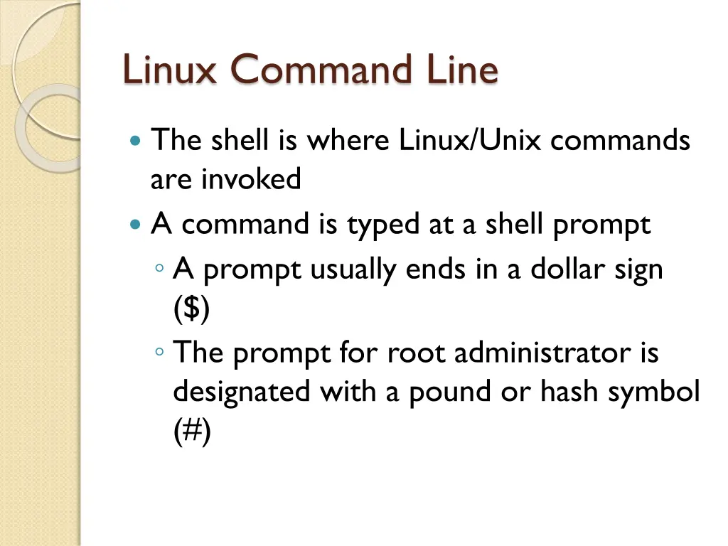 linux command line