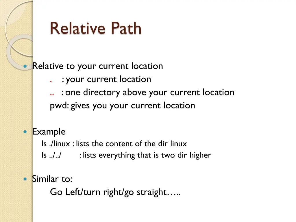 relative path